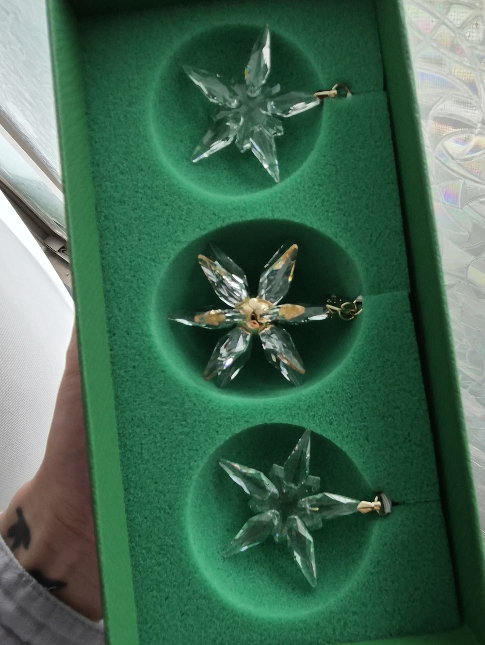 Swarovski Crystal Star Ornaments (Set of 3) 2025